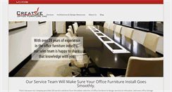 Desktop Screenshot of creativeofficefurniture.com