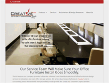 Tablet Screenshot of creativeofficefurniture.com